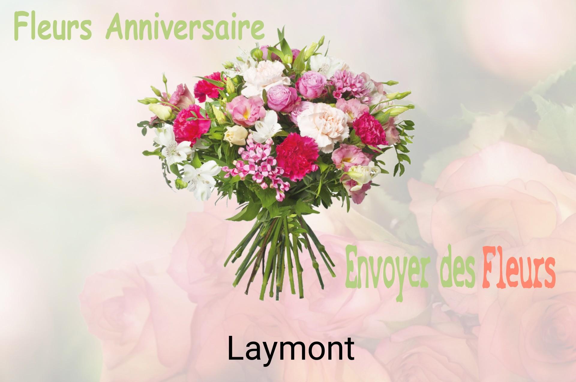 Bouquet de fleurs d’anniversaire livré à Laymont