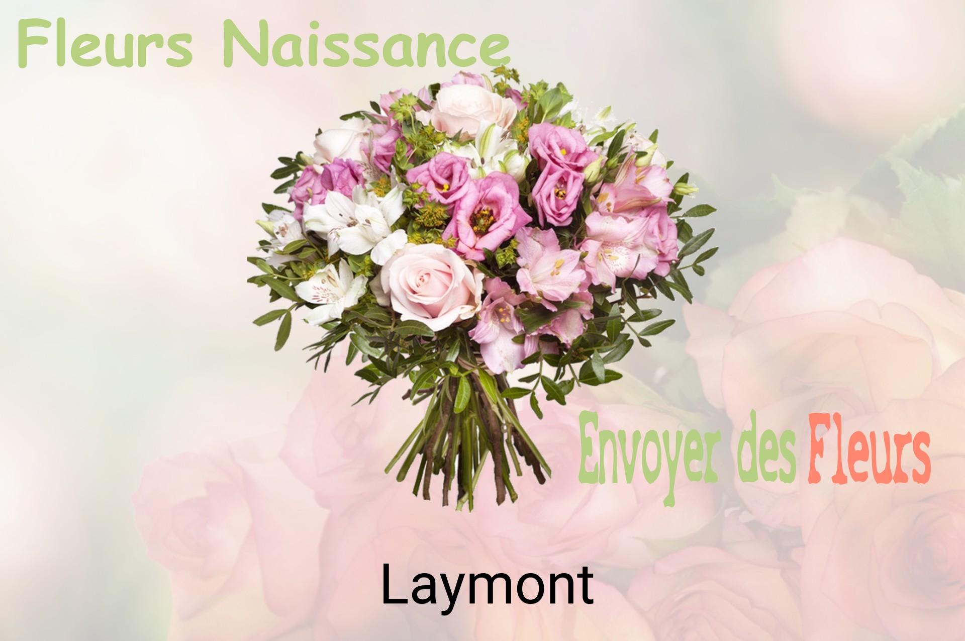 Bouquet de fleurs de naissance livré à Laymont